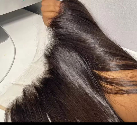 Raw Straight Frontal (HD Lace)